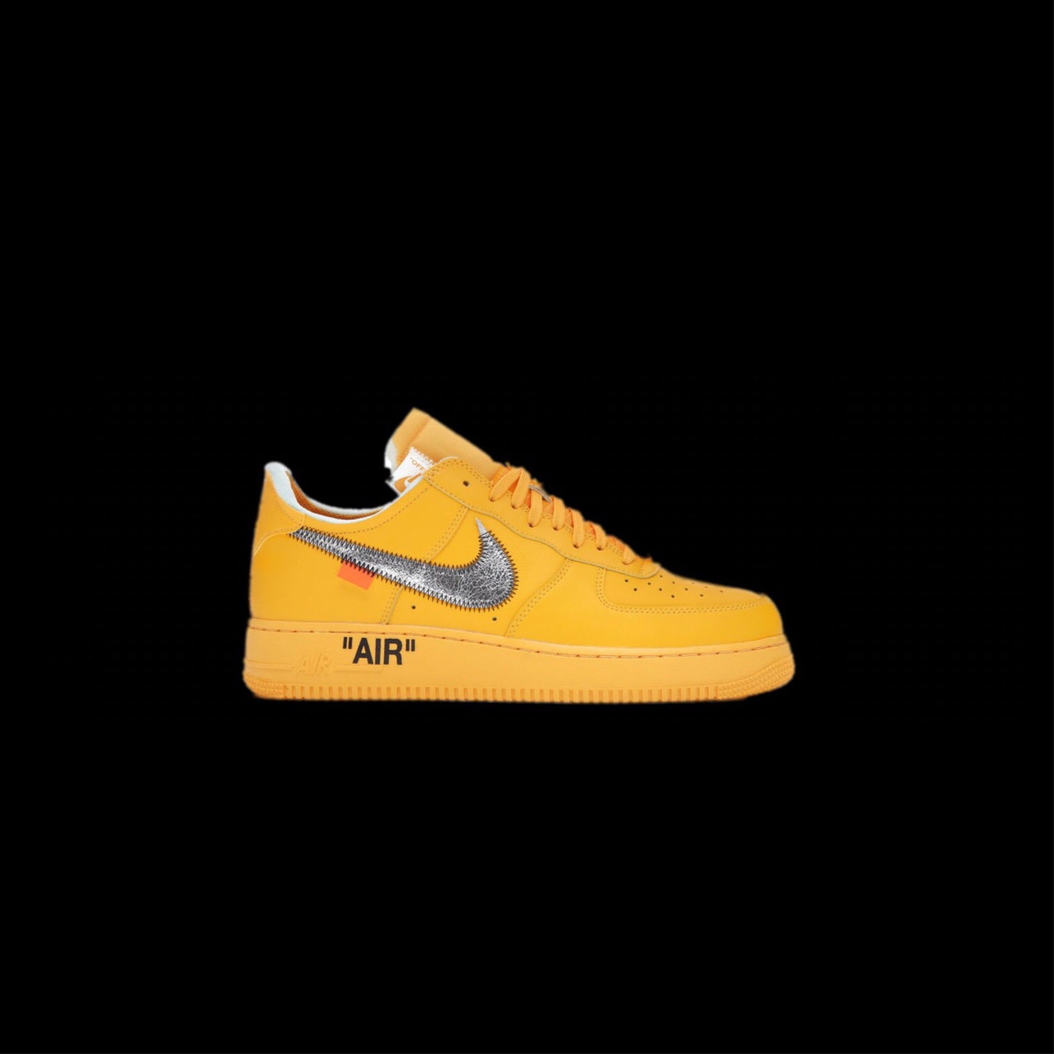 Nike Air Force 1 Low Off-White University Gold Metallic Silver — dropout