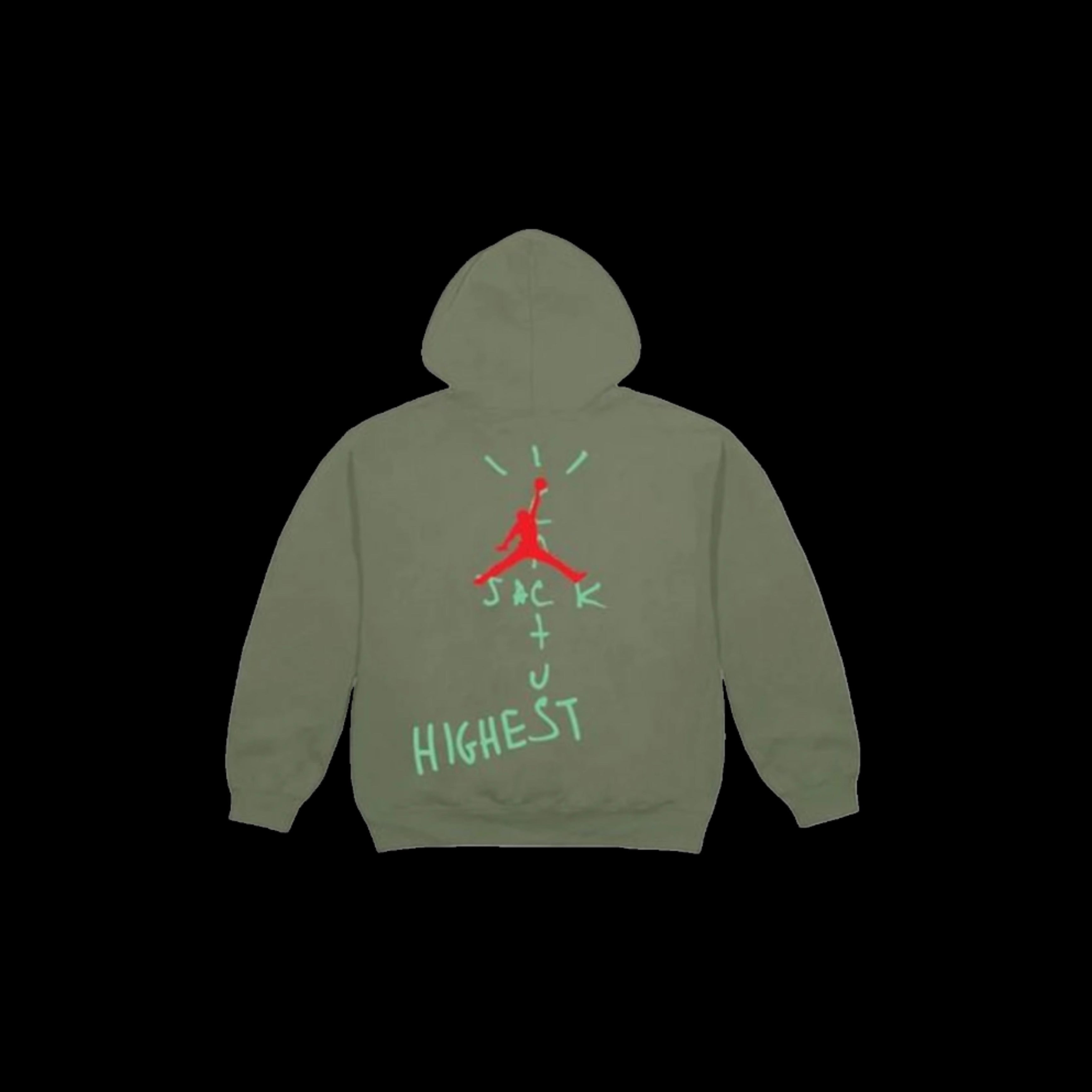 Travis Scott Jordan Cactus Jack Highest Hoodie Olive